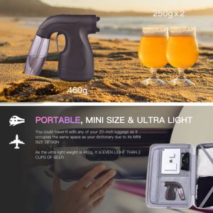 Machine de bronzage par pulvérisation sans fil rechargeable et durable avec 5 réglages de vitesse, capacité de 100 cc pour des séances prolongées, aérographe - Product Image 6