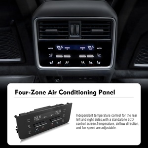 Écran tactile de climatisation arrière Navihua pour Porsche Cayenne 958 92A 2024 - Panneau LCD de modification pour climatisation arrière 4 zones - Product Image 3