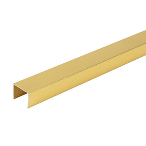 U-shaped groove Aluminum Alloy Eco-friendly <b>Decorative</b> Strip for Furniture <b>Edge</b> Banding Noiseless Customizable Width GQK GL1518 - Product Image 1