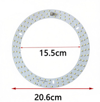 Panneau de circuit imprimé MCPCB LED SMD 2835 personnalisé 21W 28W pour lampe annulaire LED de beauté, lampe faciale, lampe annulaire sans ombre pour salon de manucure