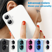Film de protection d'objectif d'appareil photo 3D intégral pour téléphone portable avec localisateur d'installation pour iPhone 17 Pro Max
