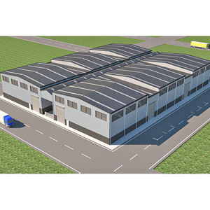 Edificio <span class=keywords><strong>de</strong></span> estructura <span class=keywords><strong>de</strong></span> acero ligero moderno para <span class=keywords><strong>almacenes</strong></span> Techo <span class=keywords><strong>de</strong></span> <span class=keywords><strong>aluminio</strong></span> reflectante Talleres Dormitorios Villas Gimnasio Baño Centro comercial - Product Image 2