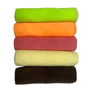 China factory custom microfiber warp knitted towel cleaning drying towel with logo