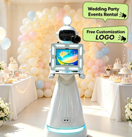 Borne photo robotisée pour événements et mariages, avec impression à distance et édition automatique, unité mobile pour la location commerciale