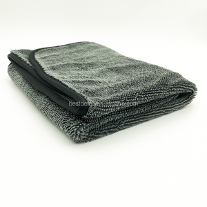 <span class=keywords><strong>Serviette</strong></span> de séchage pour voiture en microfibre à boucles torsadées, absorbante et à séchage rapide, 600 g/m², pour le detailing automobile et le nettoyage des accessoires de voiture - Product Image 4