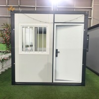 Maison conteneur modulaire pliable en acier léger durable pour l'hébergement de chantier mobile