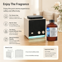 Diffuseur d'arômes intelligent, contrôle par application Bluetooth WiFi, double parfum, diffuseur d'huiles essentielles par nébulisation avec lumière ambiante LED