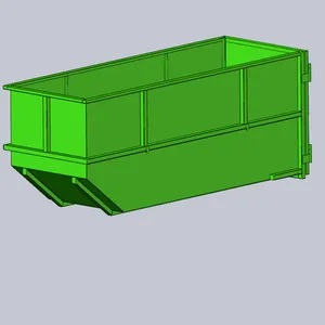 10m3 12m3 customized metal equipment Container Skip Bin Waste Management or Solid Waste Recycling Open Top Induction Type