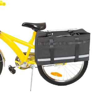 Sac de selle de vélo de voyage en plein air durable sac de rangement de cadre de vélo électrique pliable sac de coffre de vélo étanche avec garniture réfléchissante - Product Image 5