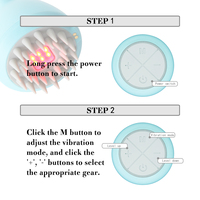 Masseur électrique du cuir chevelu avec lumière LED, brosse à cheveux rechargeable par USB pour la croissance des cheveux et la circulation sanguine