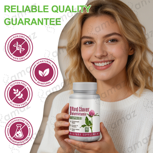 Capsules de multivitamines au trèfle rouge naturel Amaz OEM, complément de haute qualité, capsules de multivitamines au trèfle rouge en gros - Product Image 5