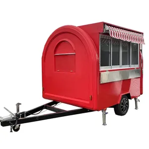 Food Truck Mobile Street Vending Trailer Ice Cream Display Food Trailer