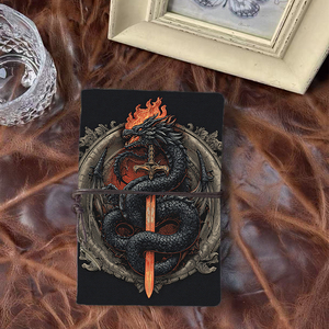 A6 Cuaderno hermoso hecho a mano Maravilloso regalo de Acción de Gracias para <span class=keywords><strong>abuelos</strong></span> Adecuado para la recolección de historias con Dragon Sword - Product Image 1