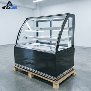 Vetrina Refrigerata Curva di Alta Gamma - Espositore Refrigerato per Alimenti per Caffetterie e Supermercati - Product Image 1