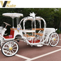 Charrettes populaires de style citrouille, charrettes à chevaux, charrette citrouille Cendrillon pour la princesse Cendrillon, charrette pour mariage