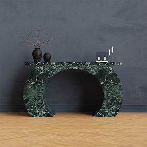 Kumusi Verde Alpi màu xanh lá cây đá cẩm thạch Vòng tròn thiết kế giao diện điều khiển bảng - Product Image 5