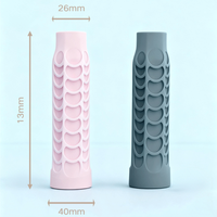 Housse de poignée de raquette de pickleball en silicone haute élasticité, motif nid d'abeille octogonal