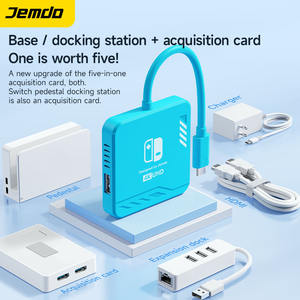 Station d'accueil <span class=keywords><strong>de</strong></span> capture Jemdo KSNP-608 5-en-1 pour Pro NS1, enregistrement HD 1080P 60Hz, boucle 4K, USB3.0, charge rapide PD100W, métal - Product Image 2