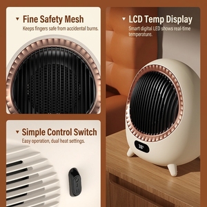 Calentador Eléctrico Portátil de Aire Caliente para Habitaciones Pequeñas, 500W, Ahorro de Energía, Calentador de Escritorio para Hogar y Oficina, Calefacción de Invierno - Product Image 6