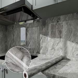 กระดาษเคลือบมันติดวอลล์เปเปอร์หินอ่อนสีทองสำหรับเคาน์เตอร์ห้องครัวและห้องน้ำฟังก์ชั่นกันน้ำสำหรับห้องนั่งเล่น - Product Image 2