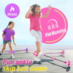 Kids Plastic Smart Fitness Sports Toy Rechargeable Led Flash Wheel <strong>Skip</strong> <strong>It</strong> Ball Ankle with Counter - Product Image 4