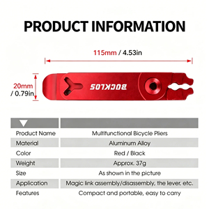 <span class=keywords><strong>Pince</strong></span> à chaîne de vélo BUCKLOS, levier de pneu, mini <span class=keywords><strong>pince</strong></span> de démontage rapide pour <span class=keywords><strong>VTT</strong></span>, outil d'ouverture et de fermeture de boucle de chaîne de vélo - Product Image 2