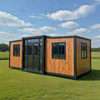 Maison préfabriquée de luxe FLKT à prix d'usine, conteneur extensible de 20 pieds et 40 pieds, maison conteneur pliable, mini-villa modulaire