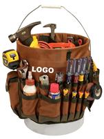 Organizador de Herramientas Profesional para Cubo de 5 Galones, Bolsa de Herramientas Resistente con Múltiples Bolsillos, Bolsa de Transporte de Herramientas Duradera