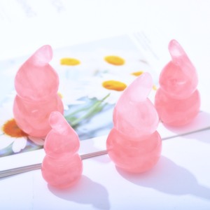 Bán buôn Chất lượng cao tự nhiên mini đánh bóng chữa bệnh tinh thể thủ công Rose Quartz bầu cho món quà - Product Image 4