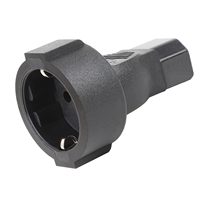 Adaptateur d'alimentation IEC C14 vers EU Schuko, connecteur d'alimentation mâle à femelle 3 broches pour usage domestique et professionnel