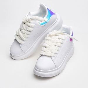 Lacets plats et moelleux de 10 mm et 15 mm pour baskets, style années 70, pour baskets Air Fury Plush et lacets de vêtements - Product Image 2