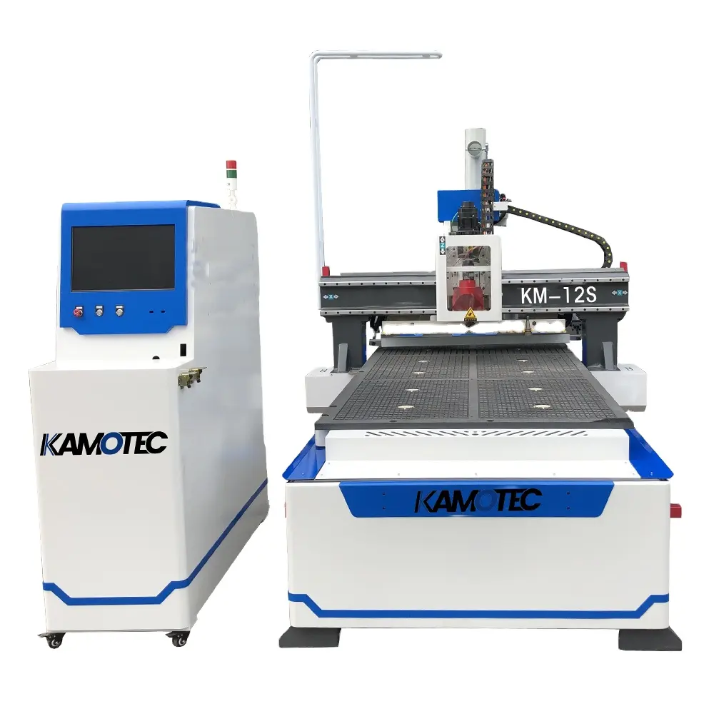 Newly Custom 4x8 Cnc Router 1325 Atc Cnc 4 Axis Cnc Rotary Wood Engraving Machine For Making Wooden Furniture Cabinet