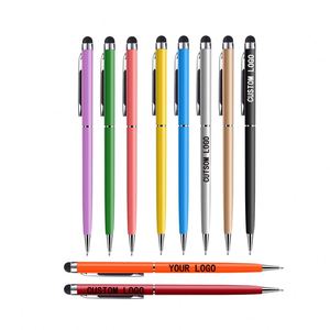 Stylo à bille en métal élégant avec logo personnalisé et stylet tactile pour l'assurance, l'automobile et l'éducation - Product Image 1
