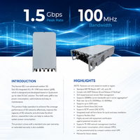 Estación Base 5G GNB para Exteriores de 1.5Gbps Ultra Rápida, 4x40W de Alta Potencia, Sub-6GHz N78 N41 N40 R16 R17, Modo SA, Baja Latencia, ENodeB IP66