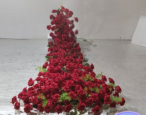 New Waterfall Artificial Flower Engagement Banquet Trailing <b>Table</b> Arrangement Wedding Backdrop Display Window Decoration. - Product Image 3