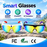 Lunettes Intelligentes SNT VANTAGE AI pour Cyclisme avec Caméra POV 20MP, Traduction IA, ChatGPT, Enregistrement Vidéo Anti-tremblement, Lunettes Connectées 2026