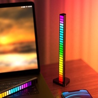 Lampe de décoration à rythme musical, rechargeable, pour voiture, ordinateur, lumière intelligente, contrôle par application, lampe LED avec couleurs RVB