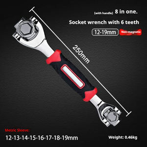 Henglai Spline Bolts <b>Universal</b> Torx Wrench 360 Degree Rotating Head Multi-function <b>Socket</b> Multifunctional Wrench - Product Image 4