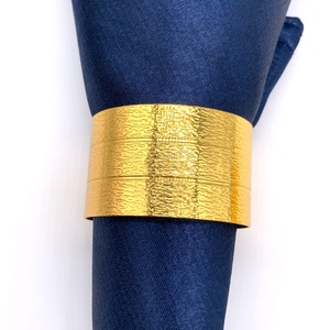 Spot Gold Weihnachts-Serviettenring Rund Serviettenhalter Papierhandtuchring Tischdeckenring Legierung Minimalistischer Stil - Product Image 2