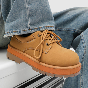 Nouvelles bottes basses pour hommes fabriquées à l'usine de Wenzhou, prix bas, pointures 39-44, lacets, chaussures Derby tendance, produits africains tendance 2026 - Product Image 4