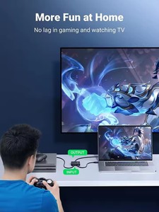 CM217 UGREEN สวิตช์ 4K 60Hz ตัวแยกสัญญาณแบบสองทิศทาง สวิตเชอร์ <span class=keywords><strong>2</strong></span> อินพุต 1 เอาต์พุต รองรับ 4K 3D - Product Image 2