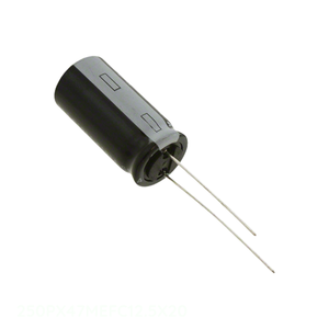 Condensador Original de 47 uF, Tipo Through Hole, Aluminio, 47UF, 20%, 250V, Radial TH 250PX47MEFC12.5X20 - Product Image 1