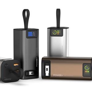 แบตเตอรี่สำรองสำหรับแล็ปท็อป 20000 มิลลิแอมป์ 130 วัตต์ รองรับ PD/QC 3.0 ชาร์จเร็ว พร้อมสายชาร์จในตัวแบบยืดหดได้ หน้าจอ LED แสดงผล พอร์ต Type-C ตัวเครื่องทำจากอลูมิเนียมอัลลอย - Product Image 1