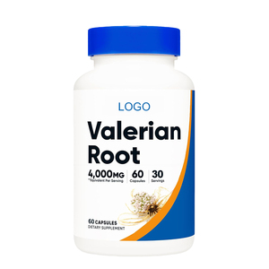 OEM Capsules d'extrait de racine de valériane biologique Sommeil profond Supplément à base de plantes pour un meilleur sommeil pour adultes - Product Image 1