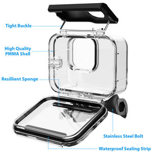 Funda Impermeable HONGDAK para <span class=keywords><strong>GoPro</strong></span> <span class=keywords><strong>Hero</strong></span> 13 12 11 10 <span class=keywords><strong>9</strong></span> Negra, Carcasa de <span class=keywords><strong>Buceo</strong></span> de 60 m, Protección Anticaídas, Carcasa Protectora Contra Rayones - Product Image 5