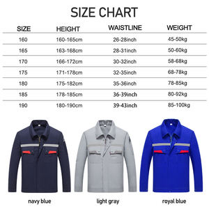 Ropa DE TRABAJO DE FÁBRICA Mujer Chaqueta de trabajo de construcción Ropa de uniforme Trajes de trabajo de manga larga para hombres Ropa DE TRABAJO - Product Image 5