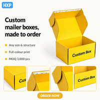Boîte d'expédition en carton ondulé découpée sur mesure avec logo imprimé pour l'e-commerce