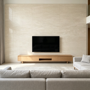 Dalle de marbre beige poli moderne de qualité supérieure, écologique, légère, imperméable, découpée sur mesure, garantie 3 ans, pour salle à manger - Product Image 4