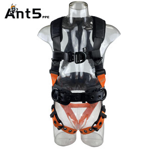 ANT5PPE ヘビーデューティー4点式安全帯 ANSIアメリカ規格安全ハーネス アルミDリングとクイックリリースバックル付き - Product Image 4