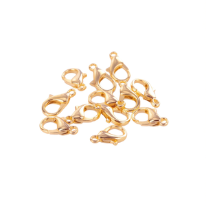 Chiusure a Moschettone Ilan 16mm in Oro K, 8 Pezzi, Accessori per Gioielli - Product Image 1